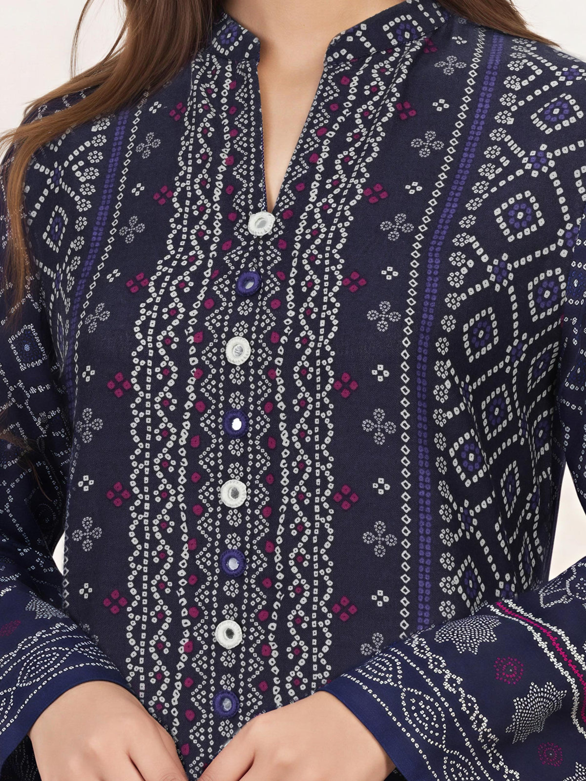 3 Piece Viscose Cotton Khaddar Suit (Unstitched)