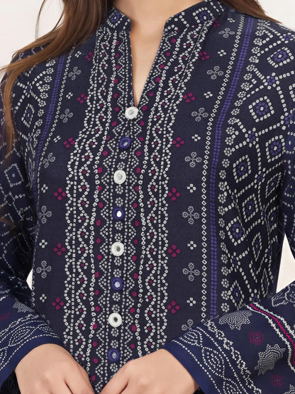 3 Piece Viscose Cotton Khaddar Suit (Unstitched)