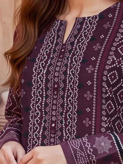 3 Piece Viscose Cotton Khaddar Suit (Unstitched)