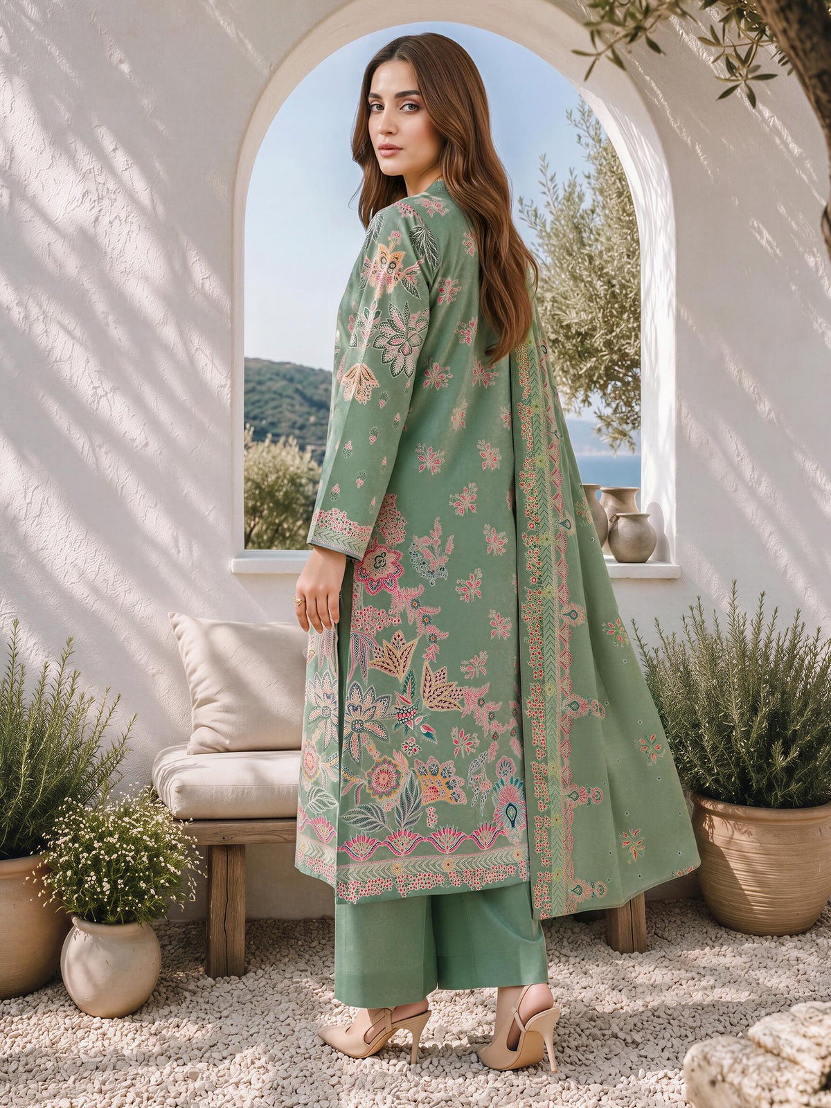 3 Piece Khaddar Suit (Unstitched)