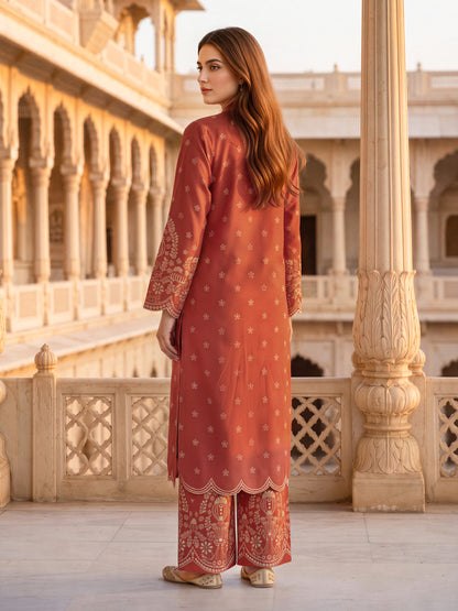 2 Piece Khaddar Paste Suit (Unstitched)