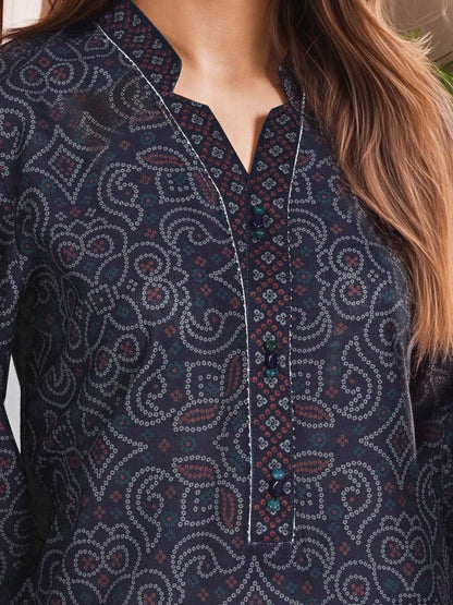 3 Piece Poly Khaddar Suit (Unstitched)