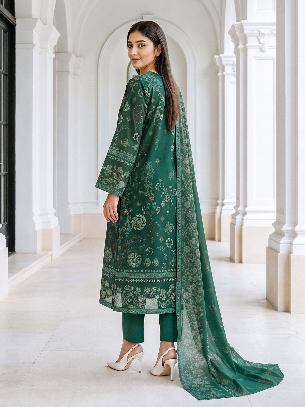 3 Piece Blended Khaddar Suit (Unstitched)