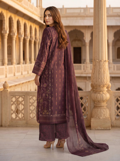 3 Piece Blended Khaddar Suit (Unstitched)