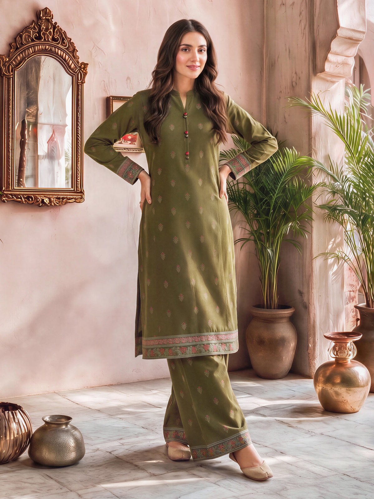 Khaddar Paste Shirt (Unstitched)