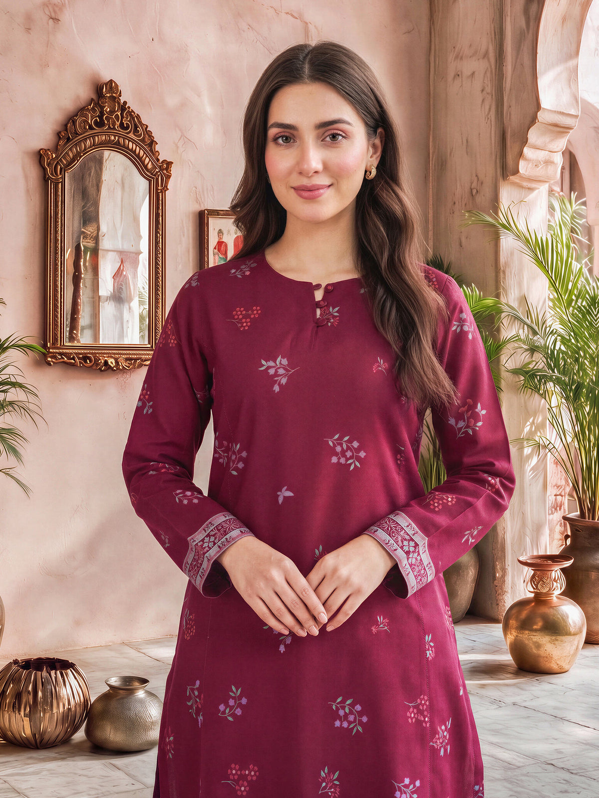 Slub Khaddar Shirt (Unstitched)
