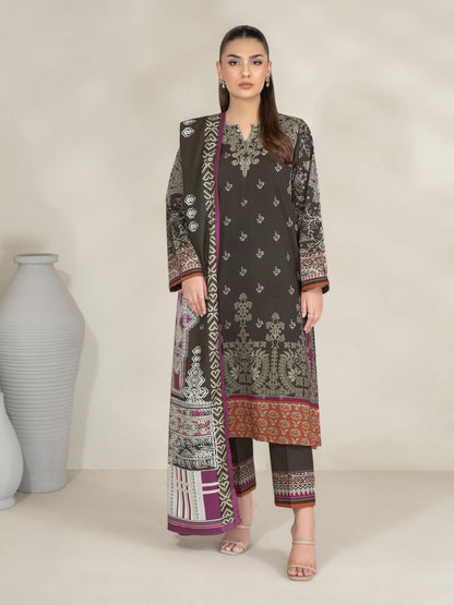 3 Piece Khaddar Suit-Printed (Unstitched)