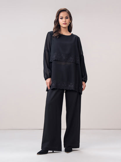 Chiffon Top- Embroidered