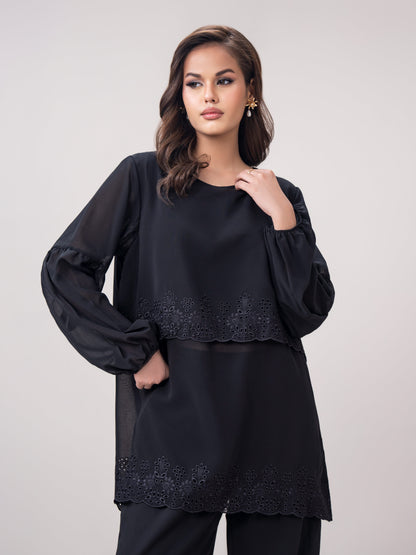 Chiffon Top- Embroidered