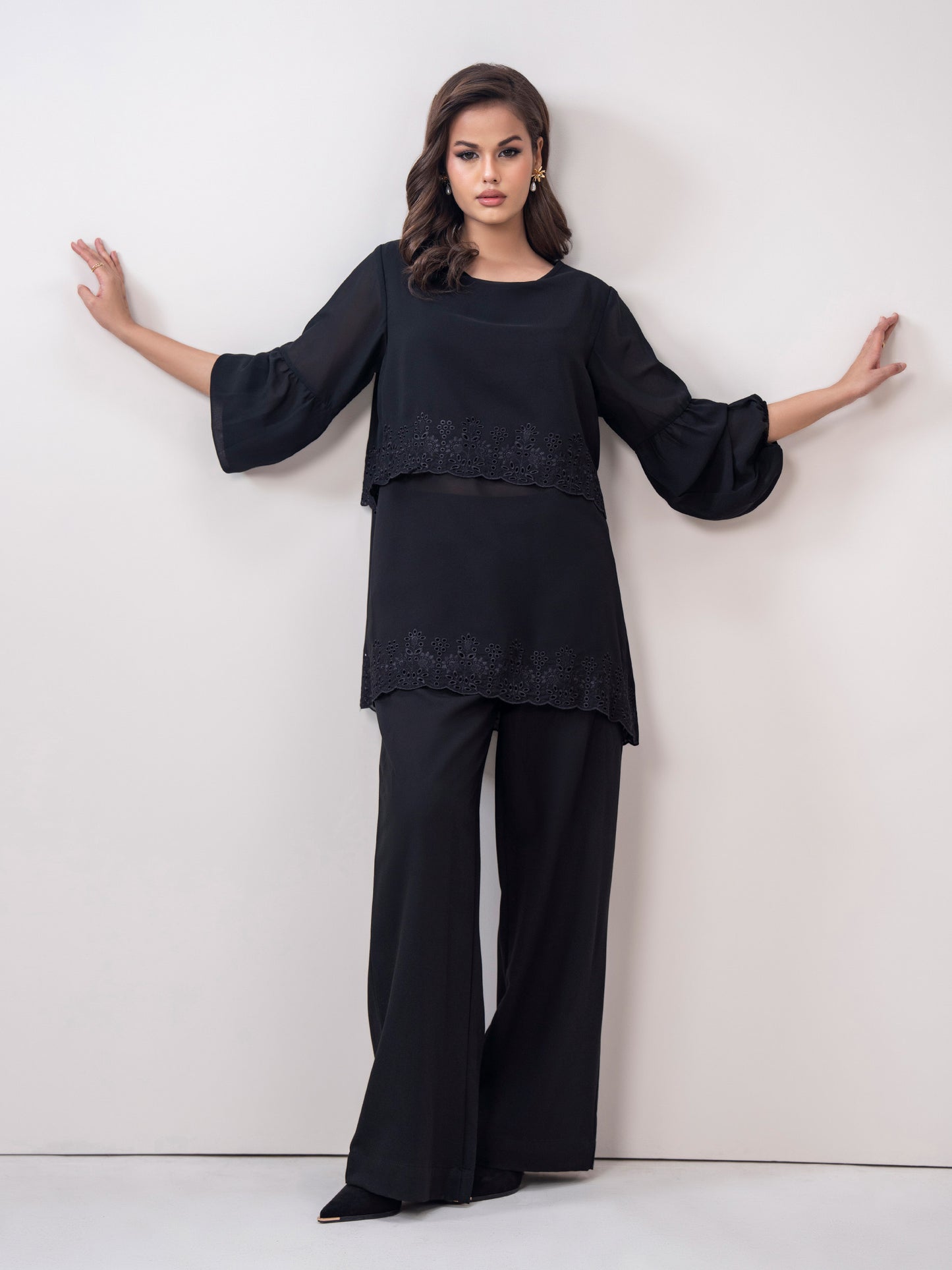 Chiffon Top- Embroidered