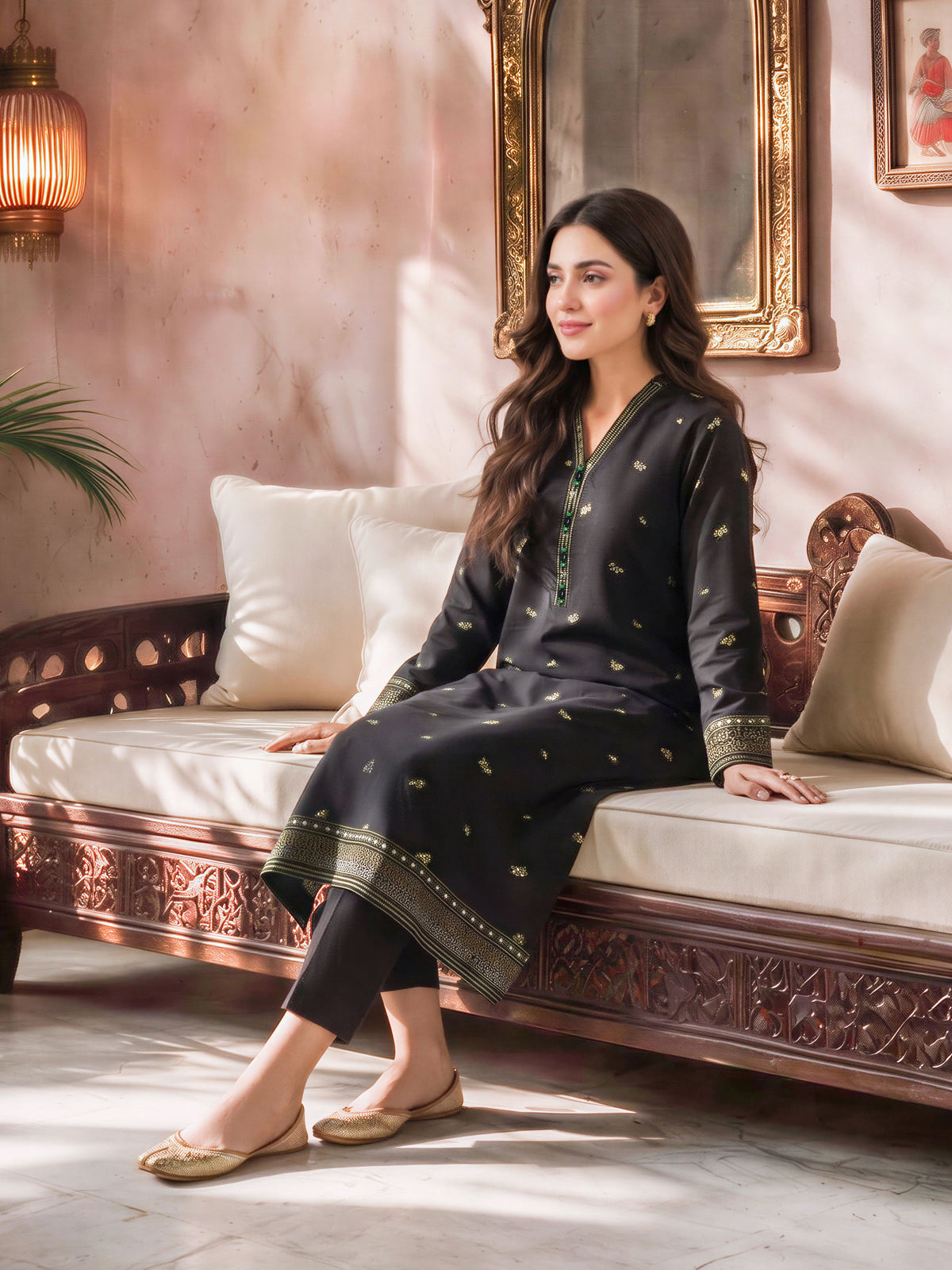 Viscose Cotton Khaddar Shirt (Unstitched)
