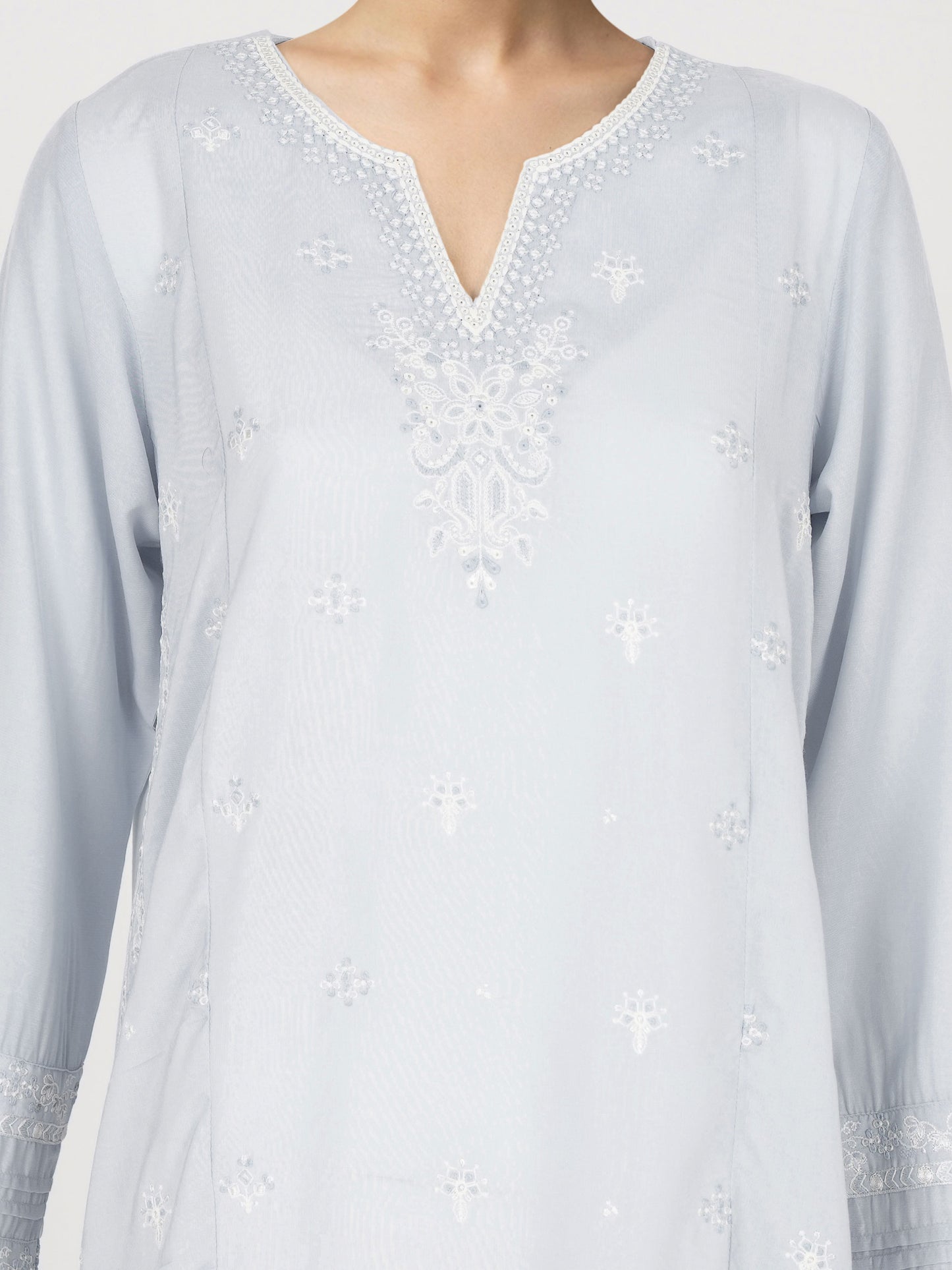 Silk Kurti- Embroidered (Pret)