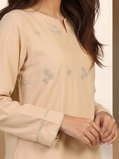 Raw Silk Co-ord Set - Embroidered
