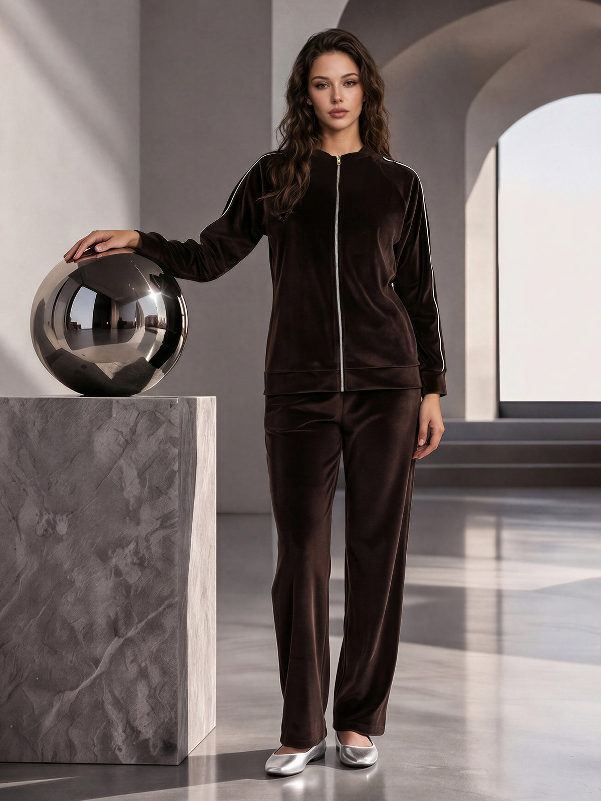 Piped Zip Co-ord