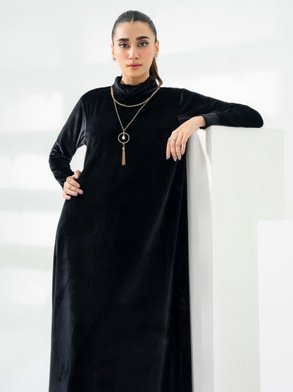 Dyed Velour Dress