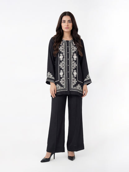 Silk Co-ord Set- Embroidered