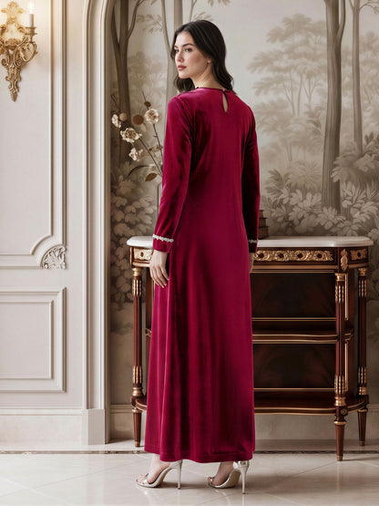 Velour Dress- Embellished