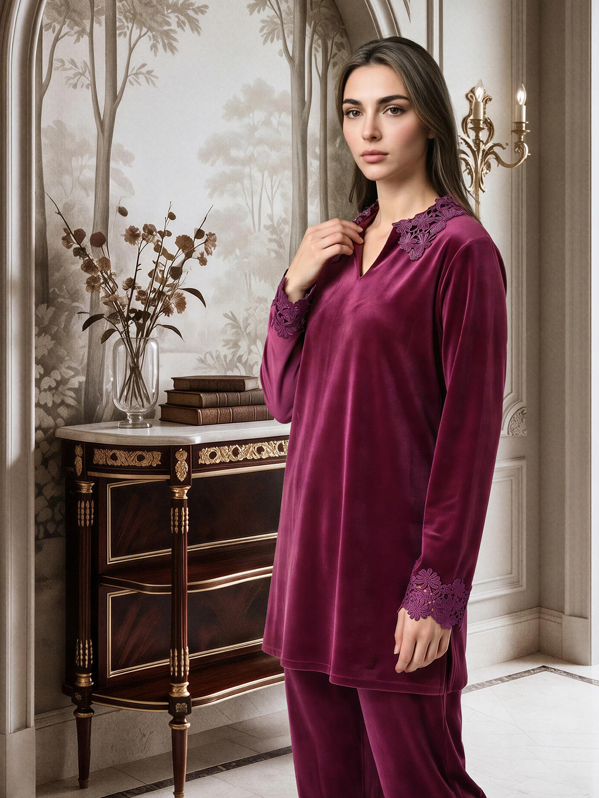 Cutwork Collar Co-ord