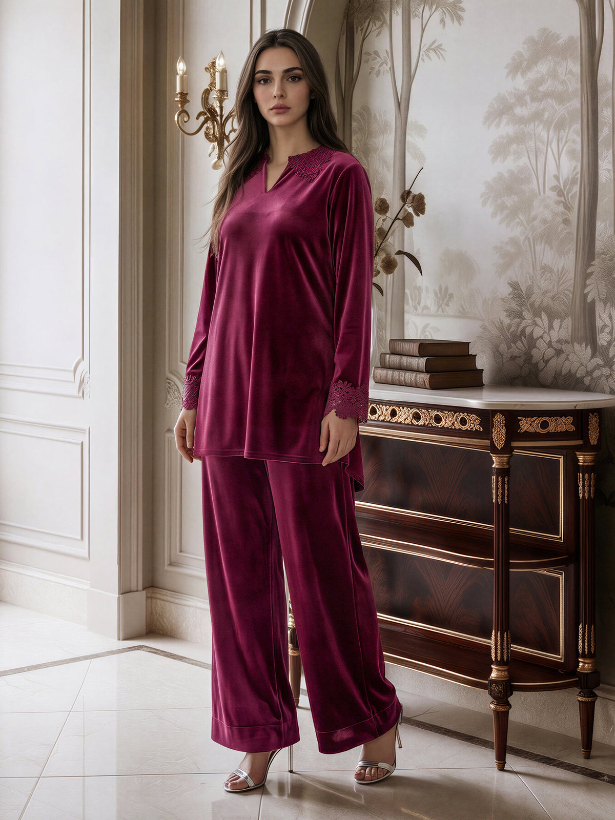 Cutwork Collar Co-ord