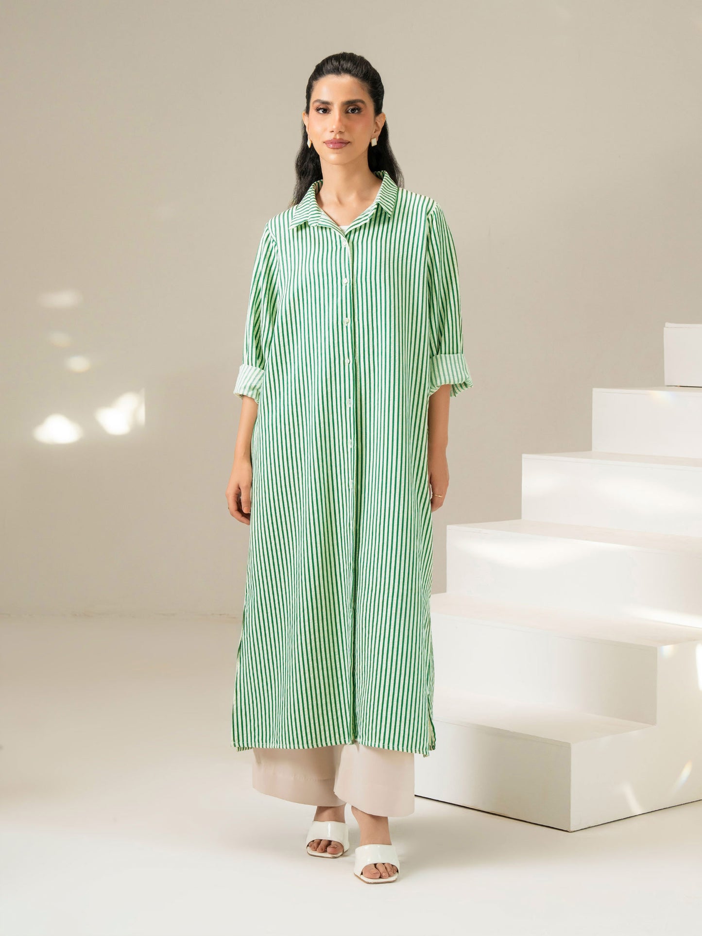 Printed Yarn Dyed Dress