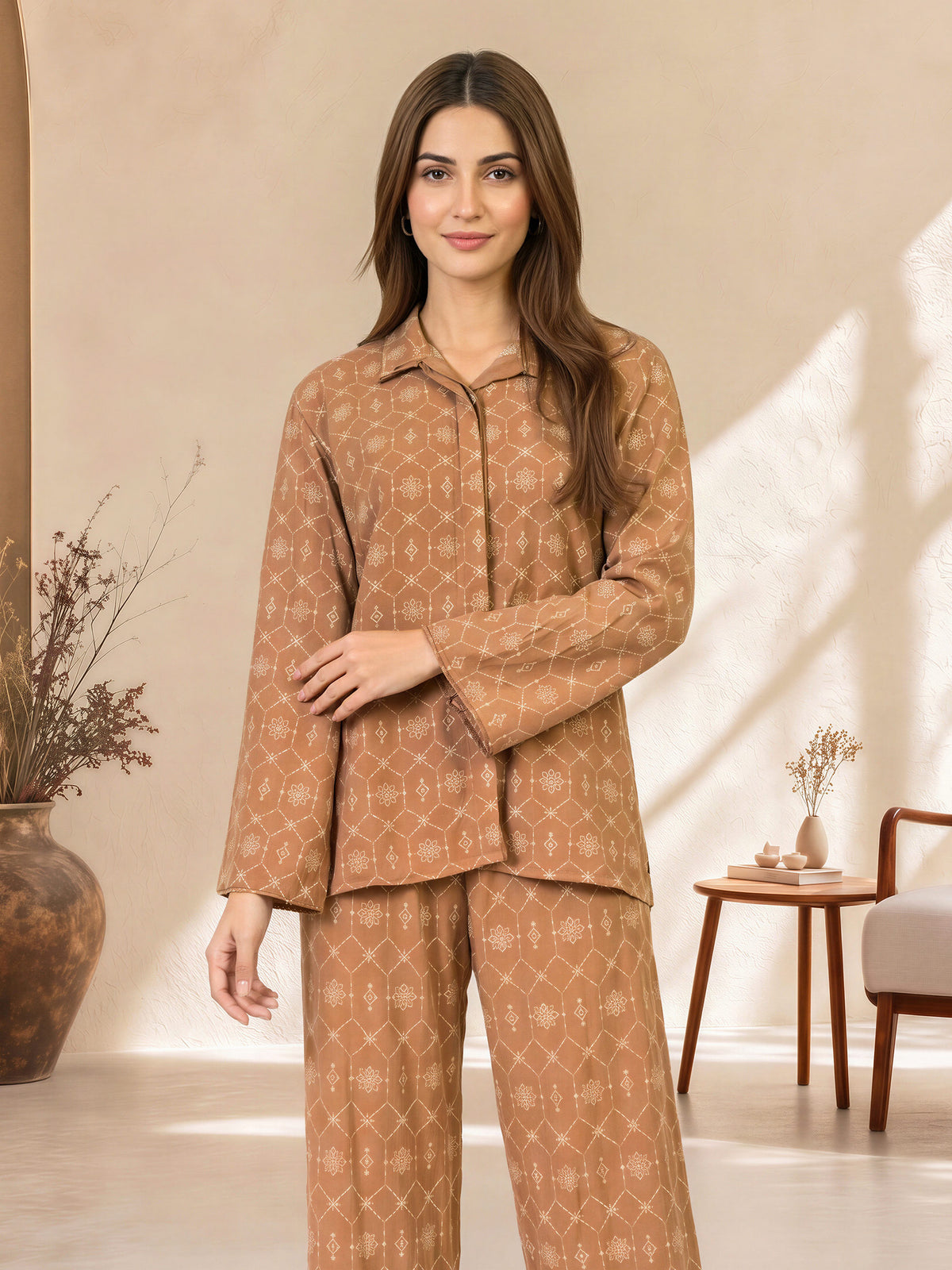Lattice Embroidered Co-ord