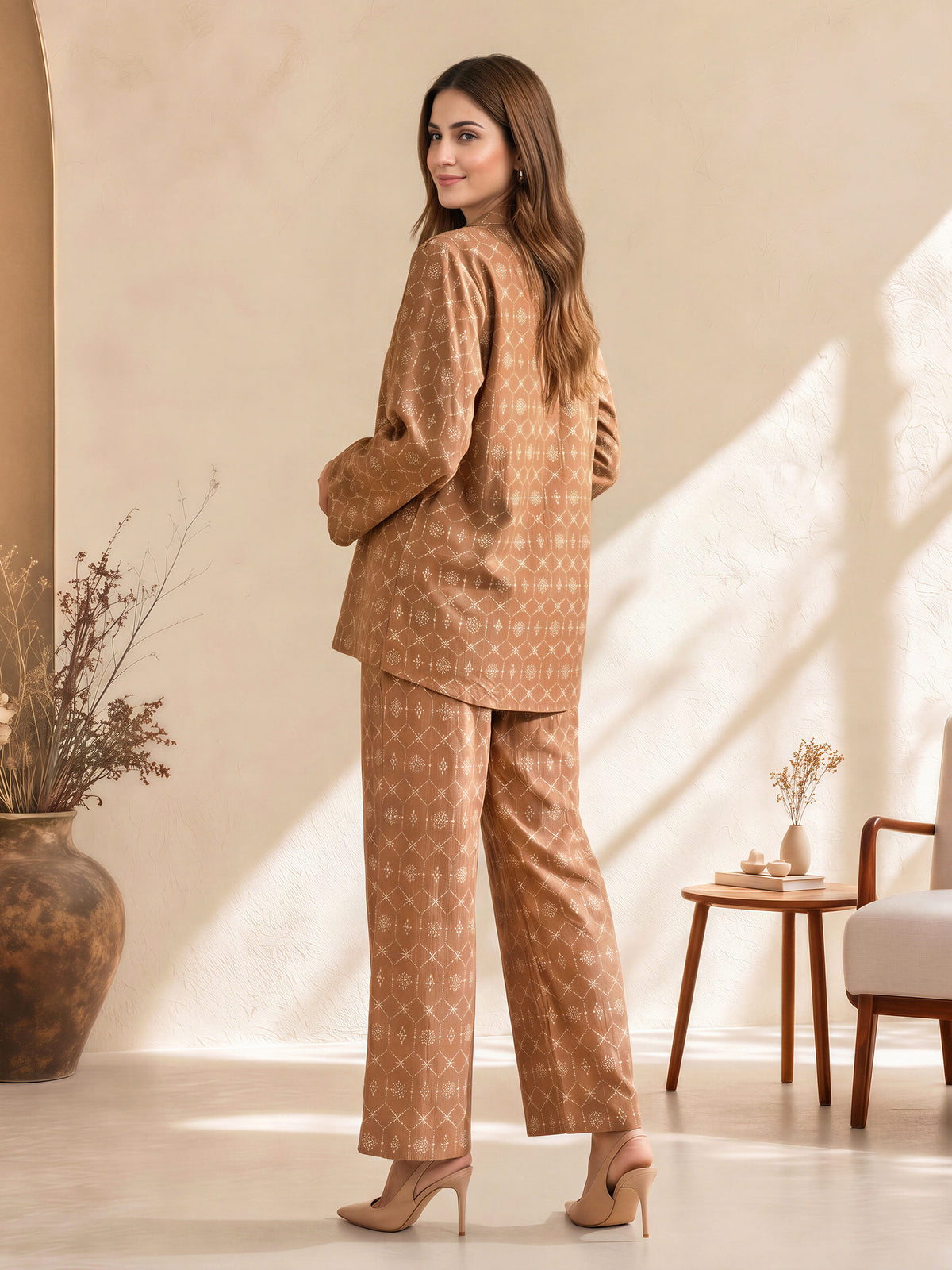 Lattice Embroidered Co-ord