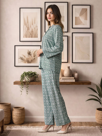 Lattice Embroidered Co-ord