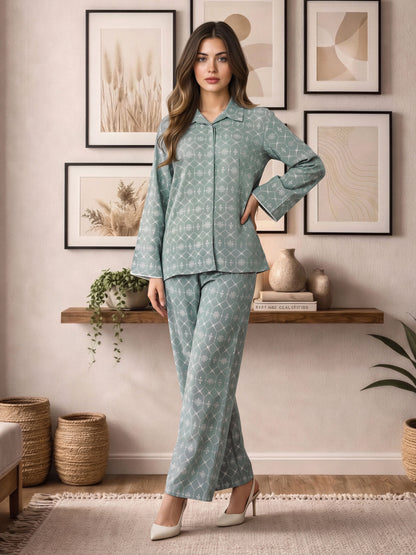 Lattice Embroidered Co-ord