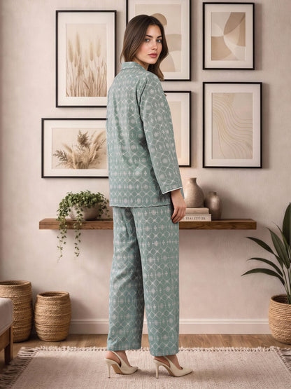 Lattice Embroidered Co-ord