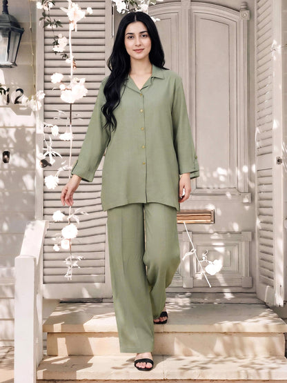 Poly Viscose Co-ord Set