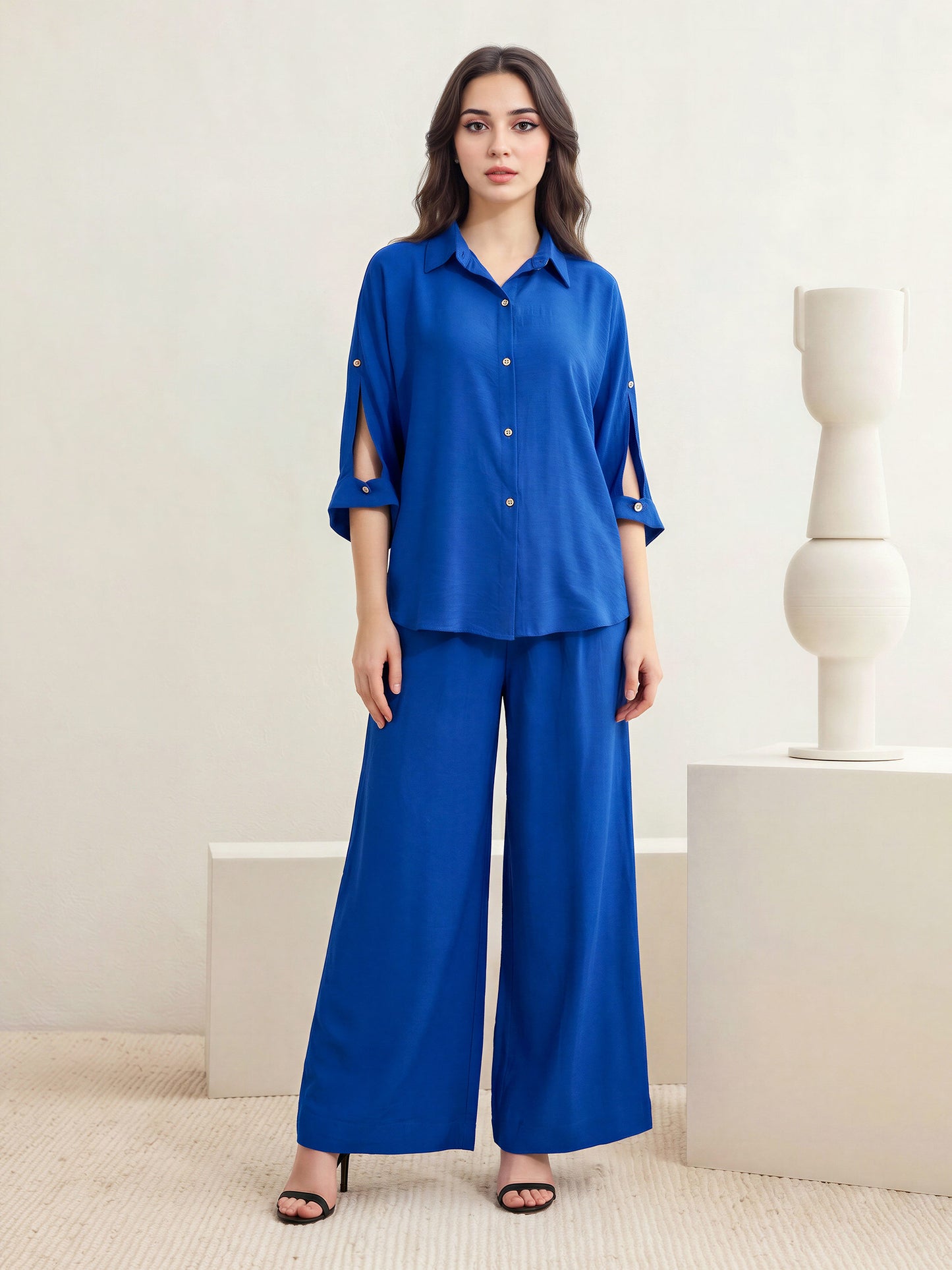 Poly Viscose Co-ord Set