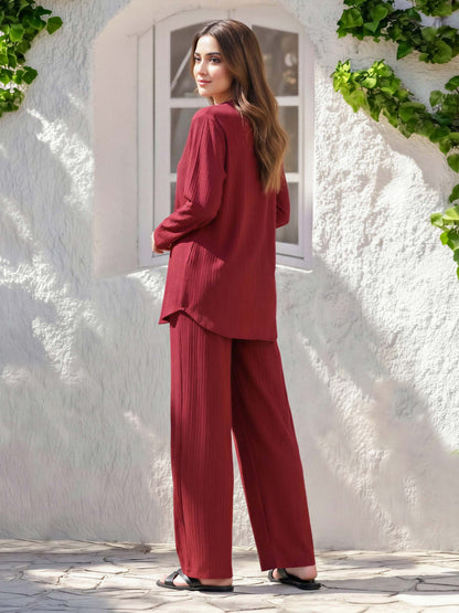 Polyester Viscose Co-ord Set