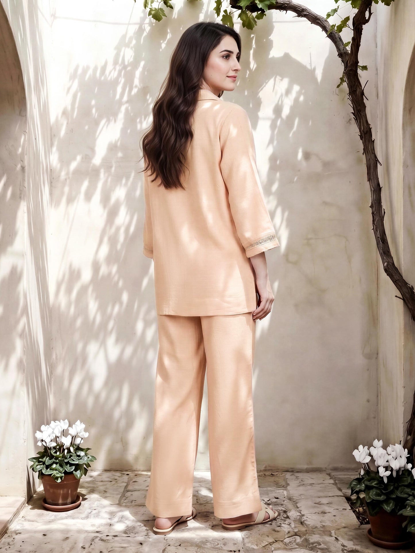 Polyester Viscose Co-ord Set