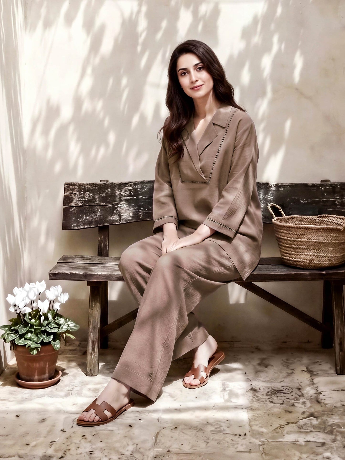 Polyester Viscose Co-ord Set