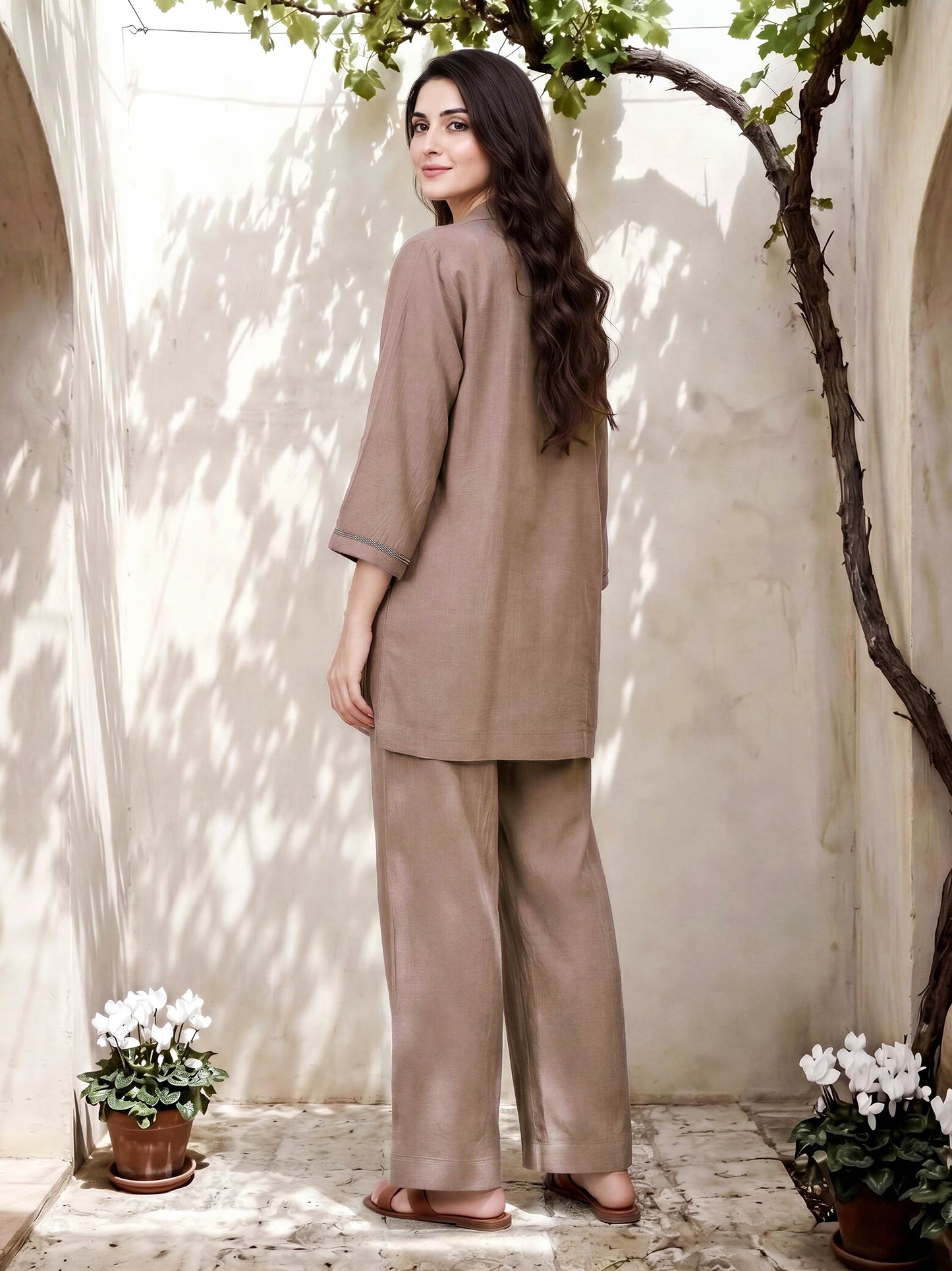 Polyester Viscose Co-ord Set
