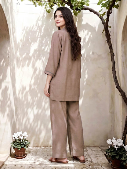 Polyester Viscose Co-ord Set
