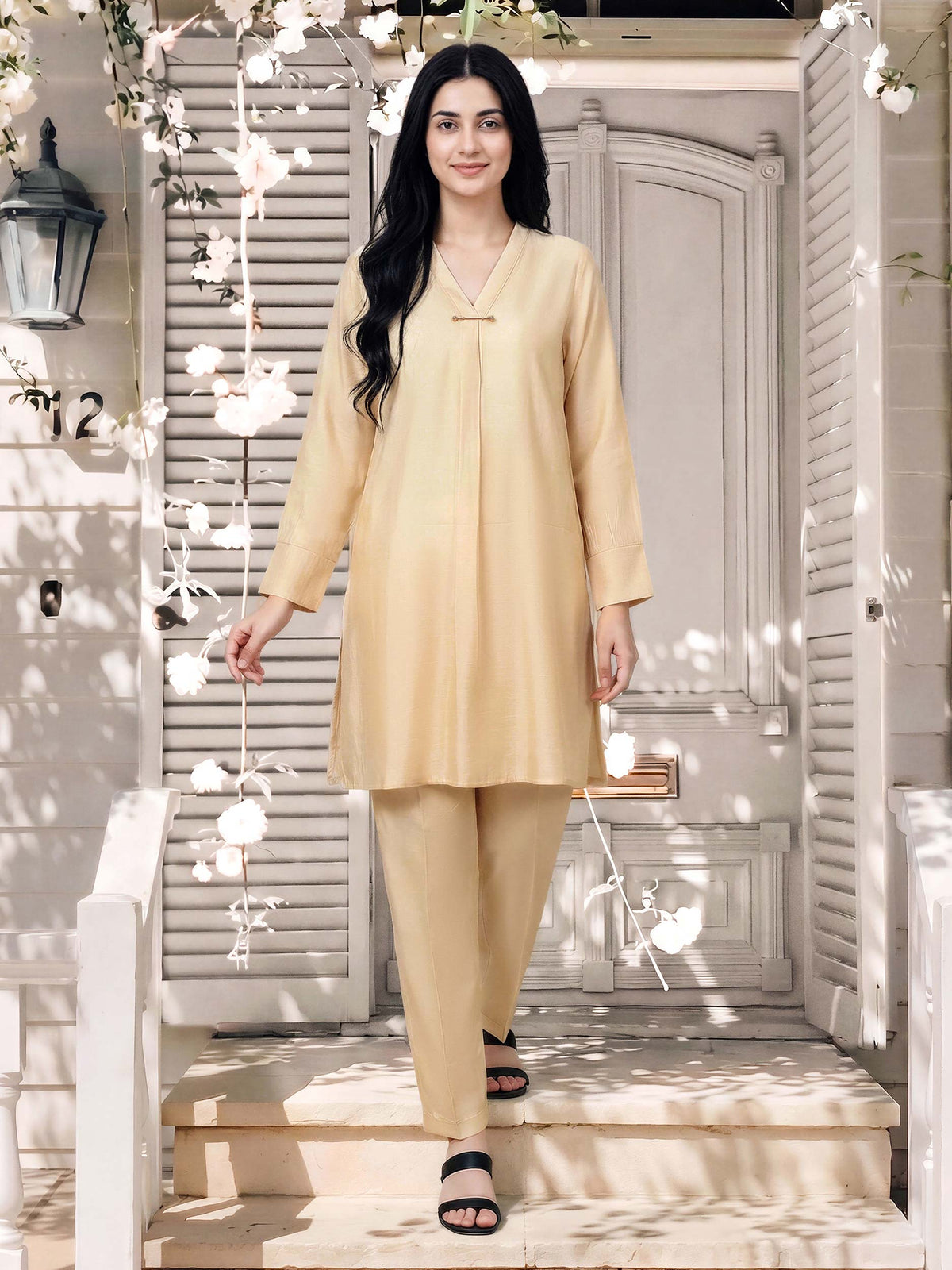 2 Piece Silk Suit (Pret)