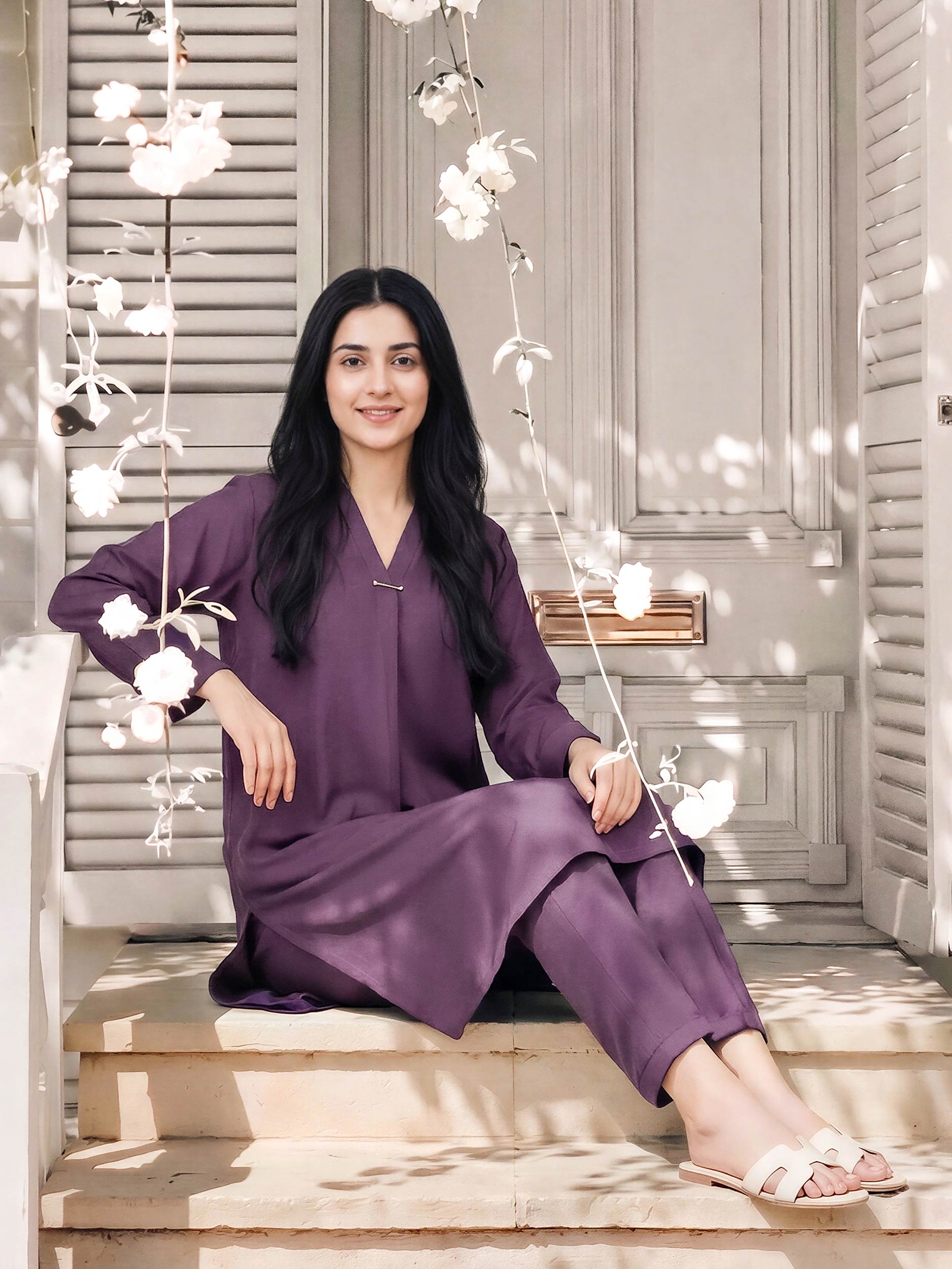 2 Piece Silk Suit (Pret)