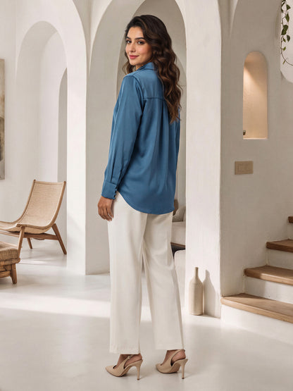 Flowy Collar Top