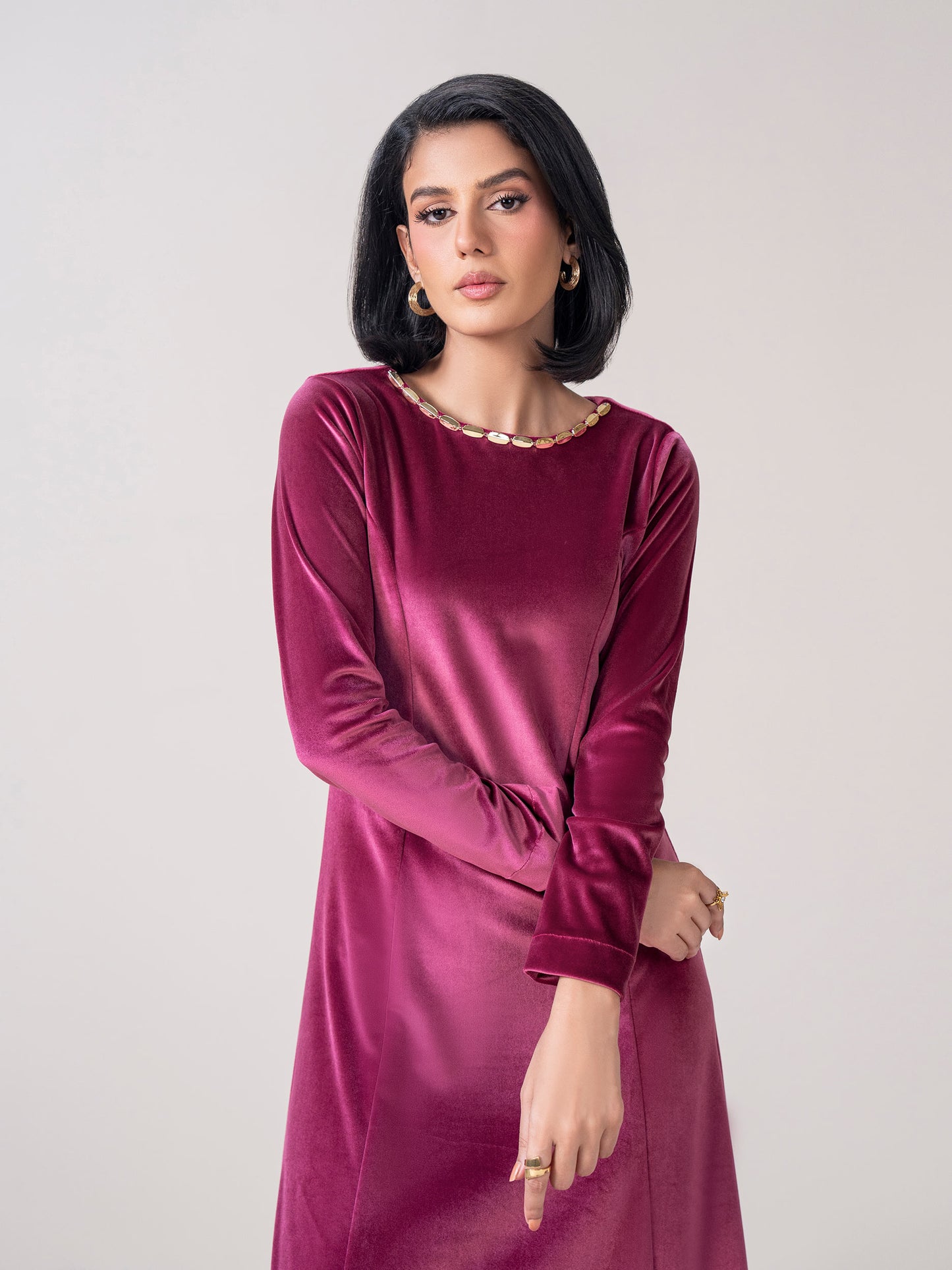 Velour Dress (Pret)