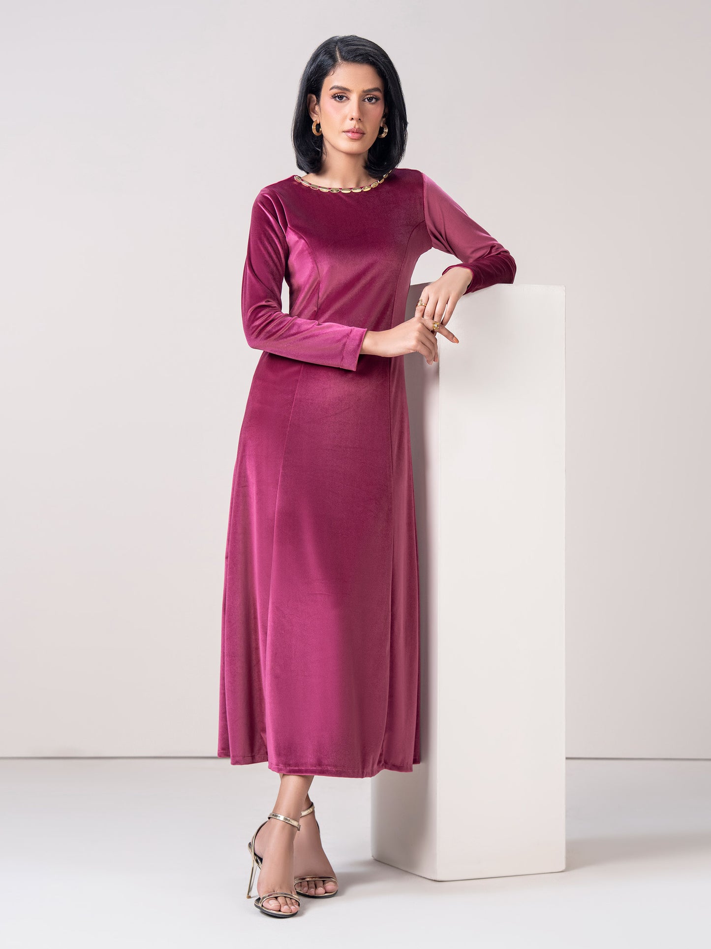 Velour Dress (Pret)