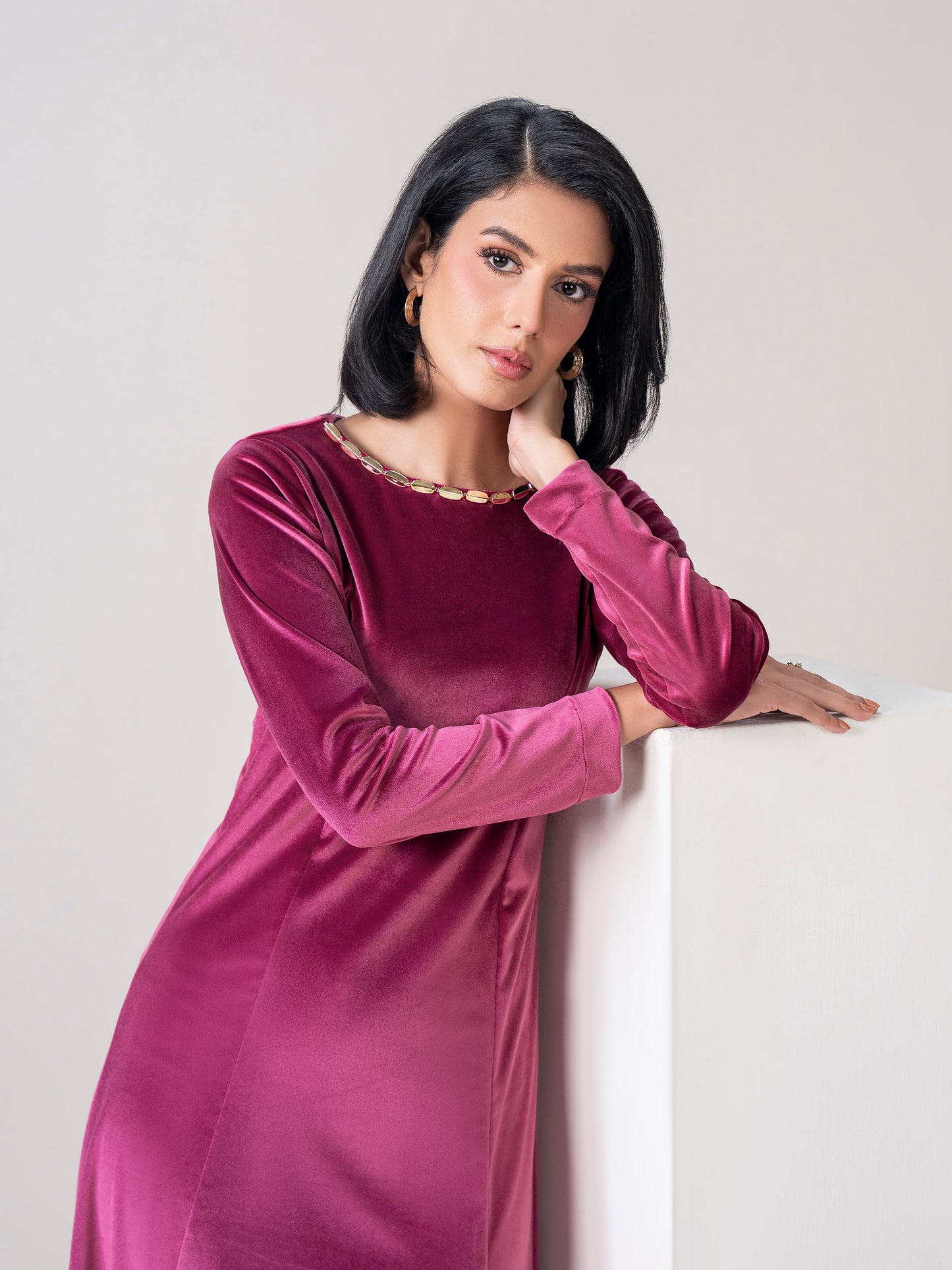 Velour Dress (Pret)