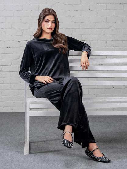 Velour Co-ord Set- Embellished