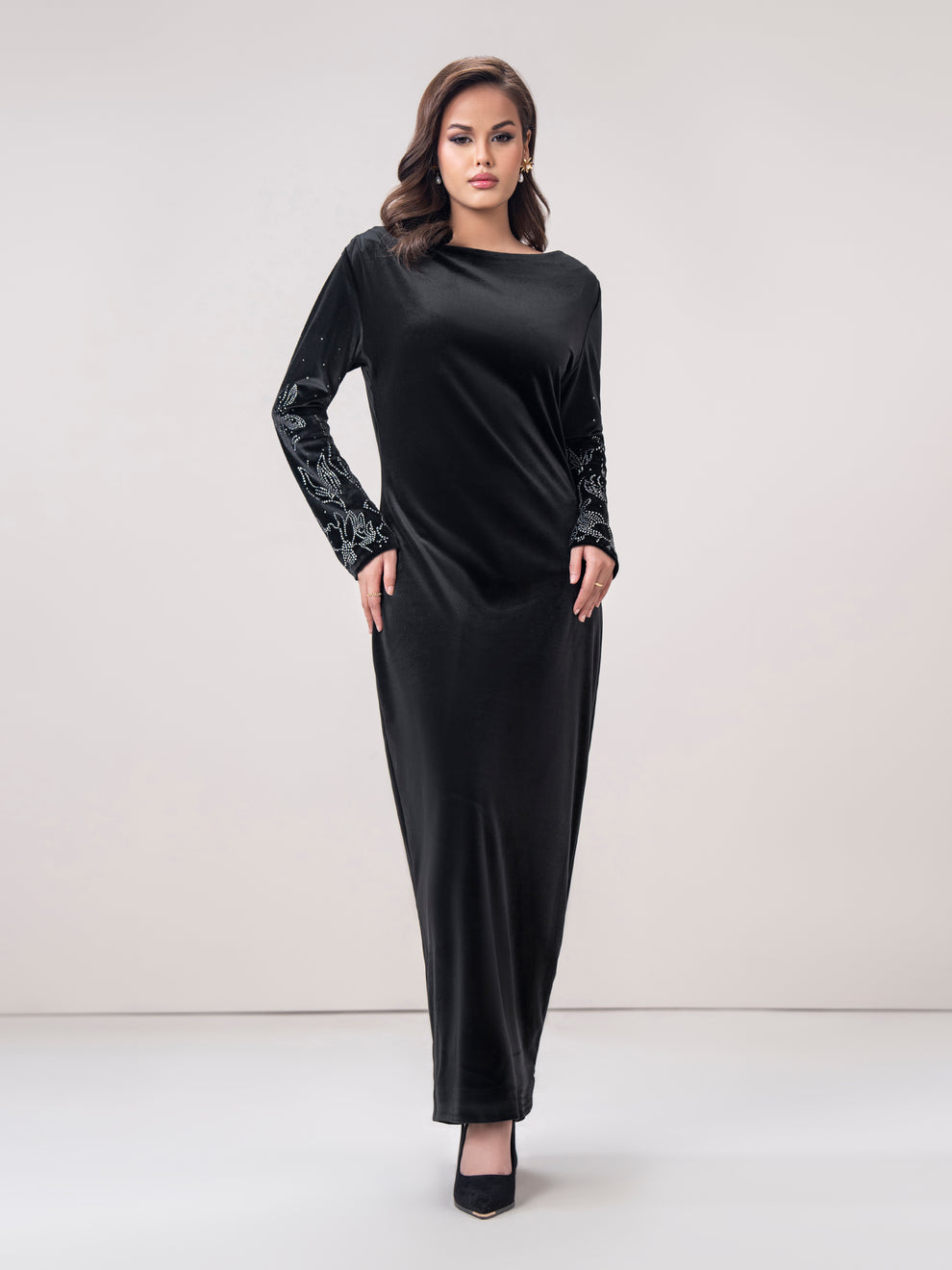 Velour Dress (Pret) – Limelightpk