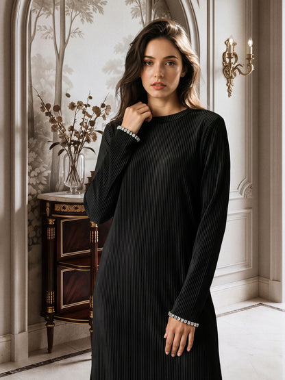 Velour Shimmer Co-ord- Embellished