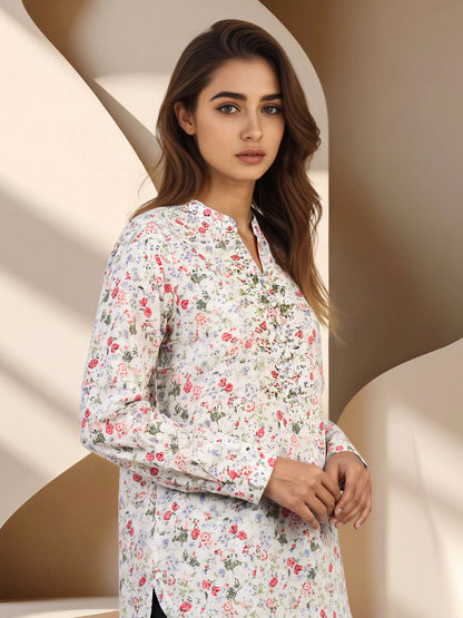 Floral Cuffed Top