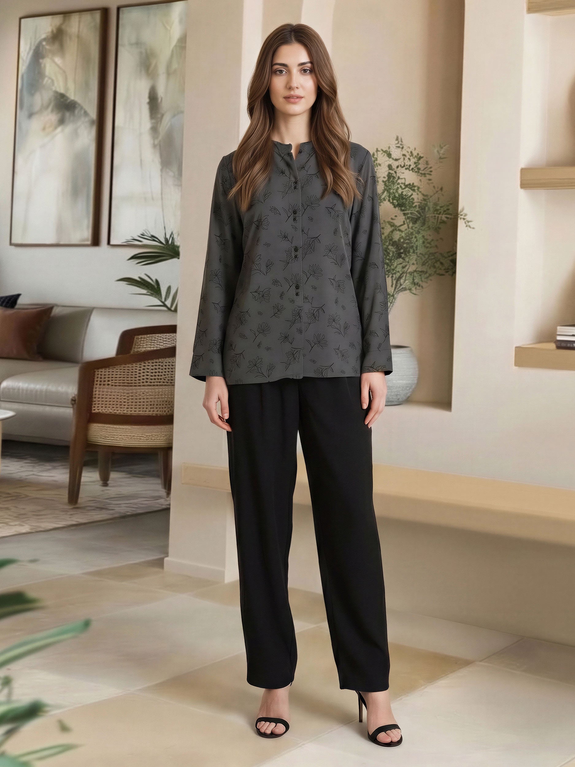 Poly Viscose Top