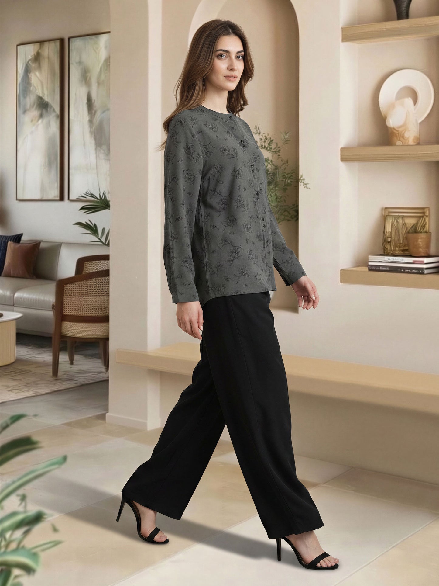 Poly Viscose Top
