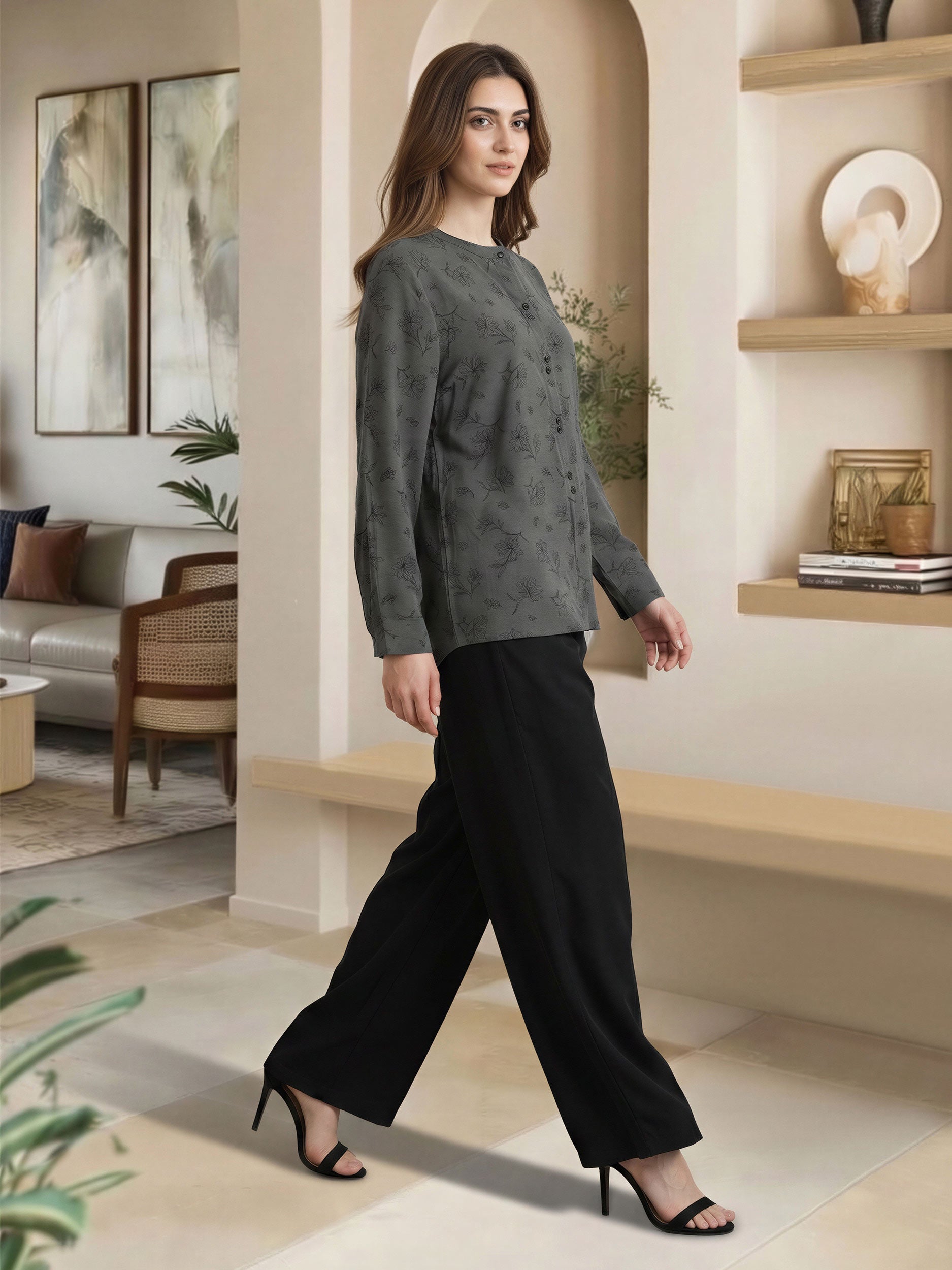 Poly Viscose Top