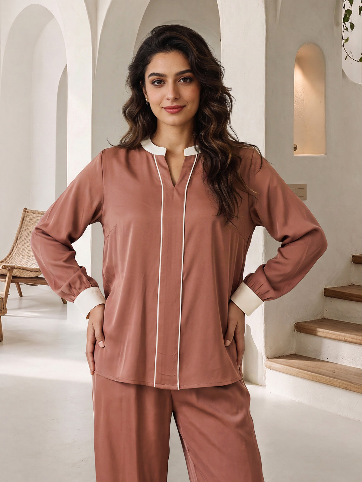 Contrast Trim Co-ord